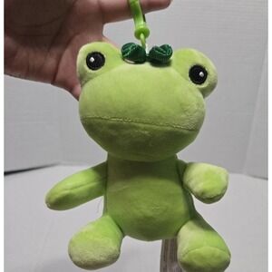 Green Frog Plush Keychain Toy‎ Stuffed Animal Charm Bag Clip Fiesta